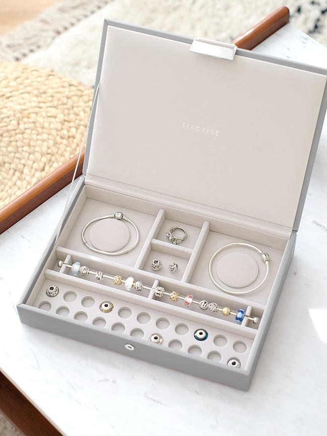 Stackers classic Škatla za obeske s pokrovom, taupe