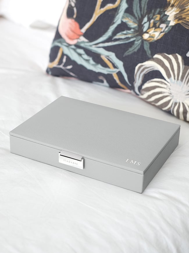 Stackers classic Škatla za obeske s pokrovom, taupe