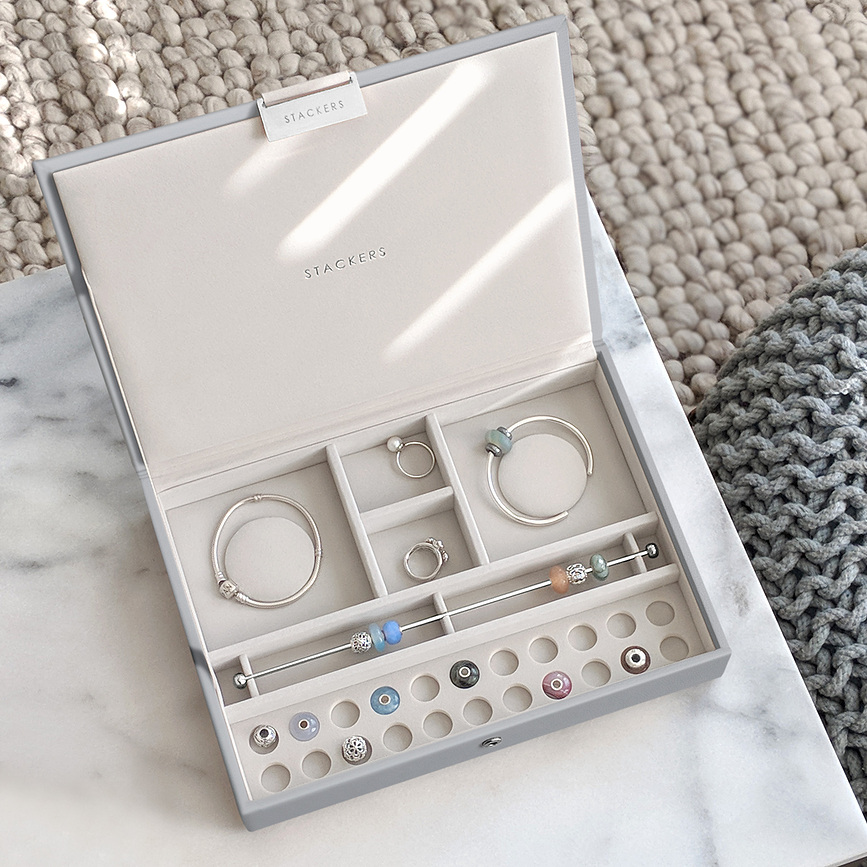 Stackers classic Κουτί Κοσμημάτων, για charms, με καπάκι, taupe