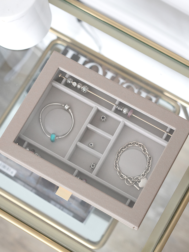 Stackers classic Θήκη Κοσμημάτων, με συρτάρι και γυάλινο καπάκι, ροζ