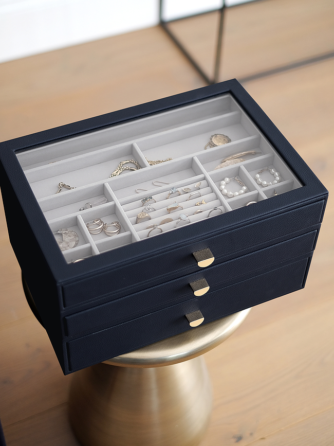 Stackers Boîte à Bijoux supersize, avec 3 tiroirs, taupe