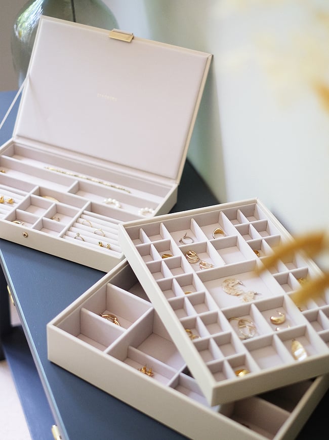 Stackers Boîte à Bijoux triple, supersize, taupe