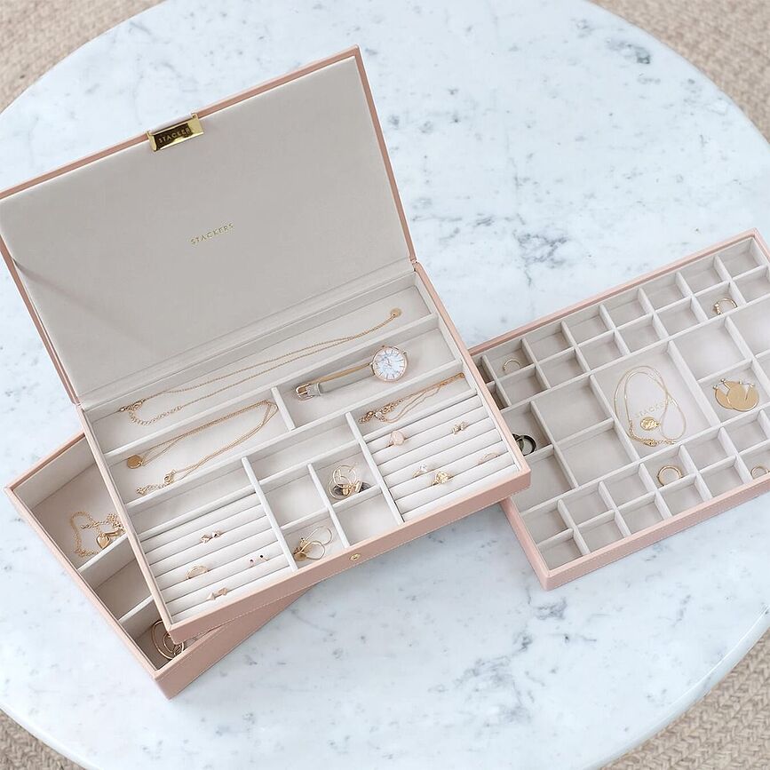 Stackers Boîte à Bijoux triple, supersize, taupe