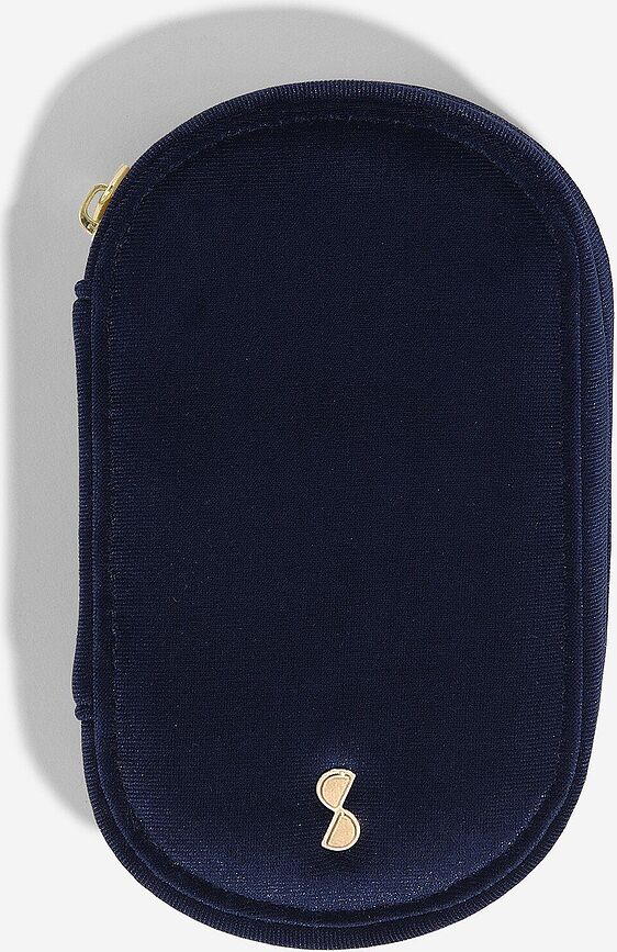 Stackers Compact Velvet Kozmetična torbica, mornarsko modra