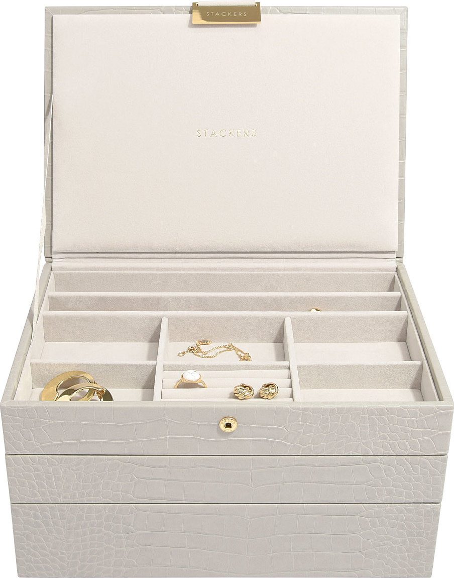 Stackers White Classic Medium Jewellery Box, Set of 3 : :  Fashion