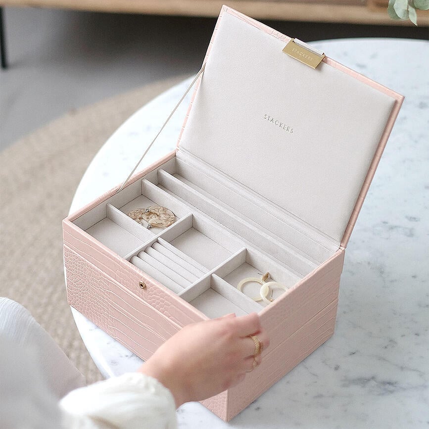 Stackers Croc Kutija za nakit trostruka klasična boja kita