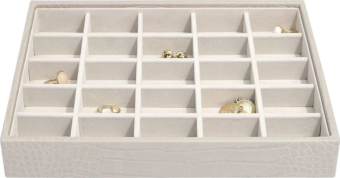 Stackers Croc Schmuckkästchen classic 25-Fächer putty