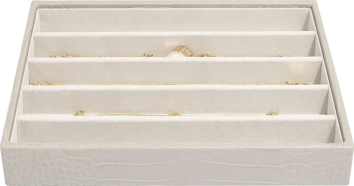 Stackers Croc Schmuckkästchen classic 5-Fächer putty