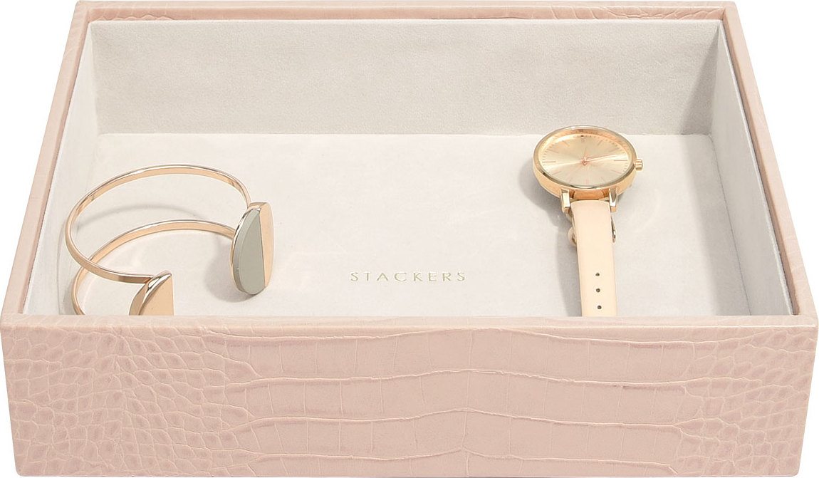 Stackers Croc Schmuckkästchen classic open rosa