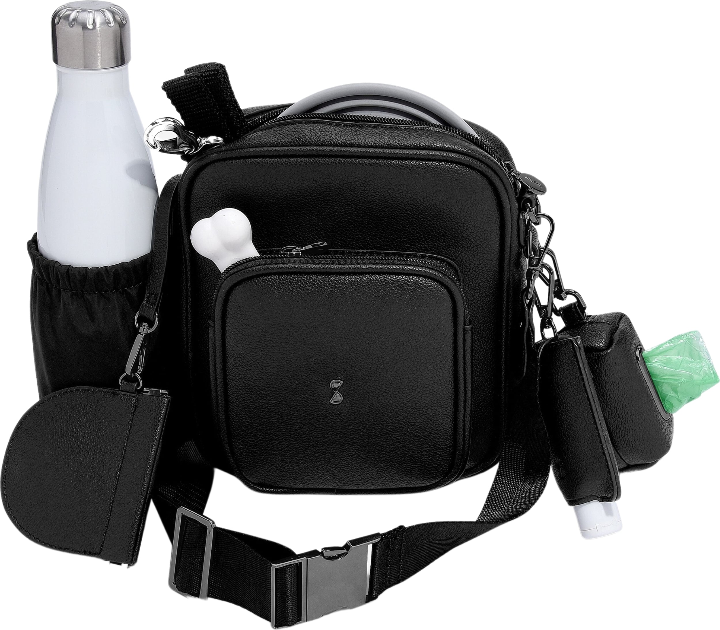 Stackers Dog Walking Schultertasche schwarz