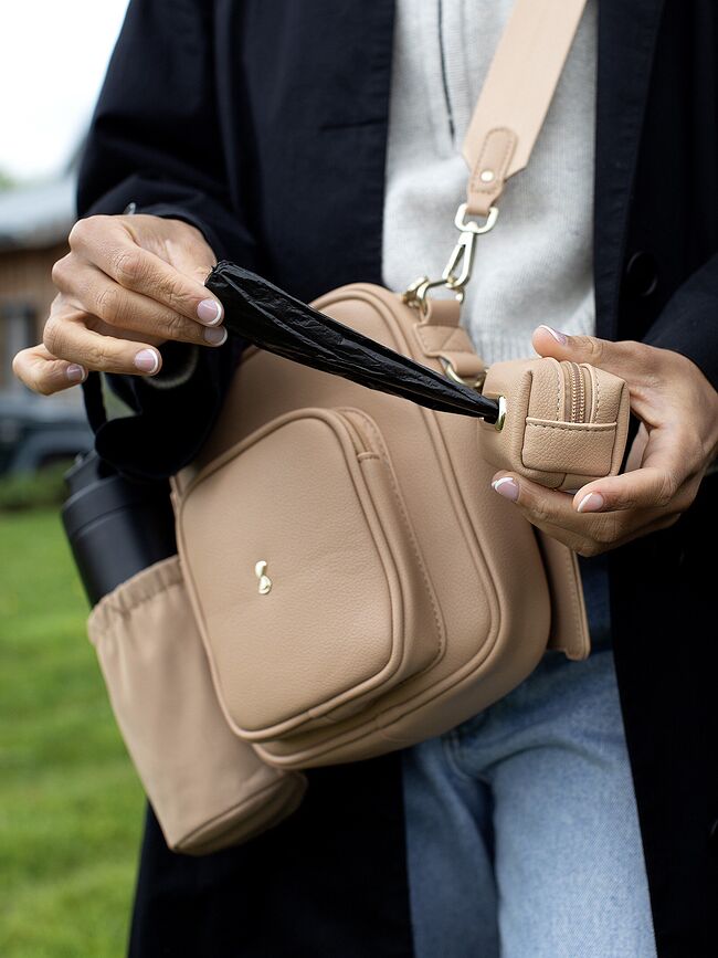 Stackers Dog Walking Shoulder bag camel