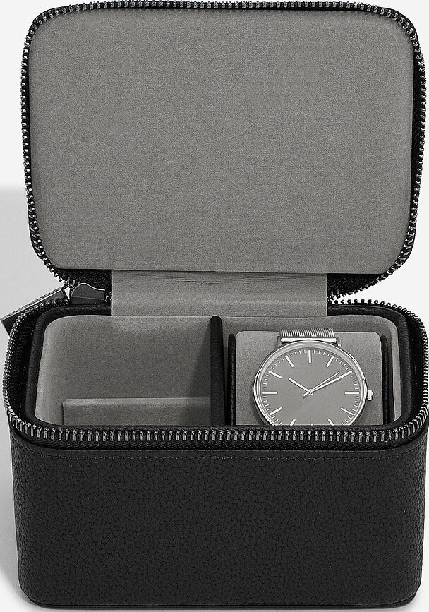 Stackers Écrin de Voyage pour montres et boutons de manchette, noir