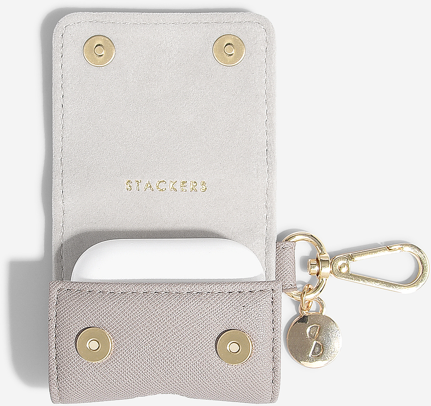 Stackers Étui pour Écouteurs sans fil avec porte-clés, taupe