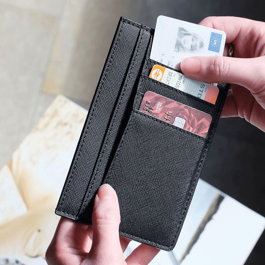 Stackers Etui za kartice crno