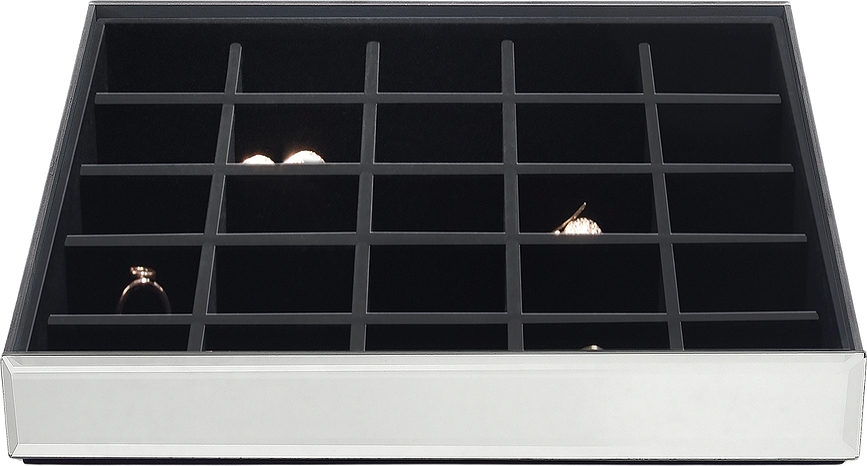 Stackers Glass Ombre Κουτί Κοσμημάτων τριπλό, γραφιτί