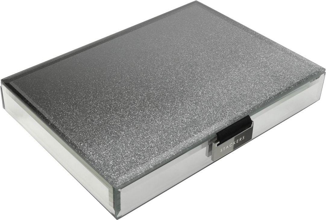 Stackers Glitter Schmuckkästchen classic graphitfarbig mit Deckel