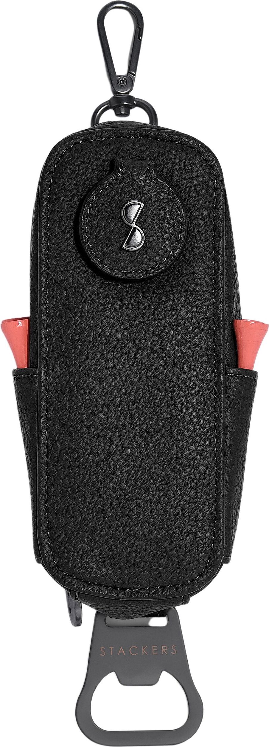 Stackers Halter für Golfbälle und Golfzubehör schwarz