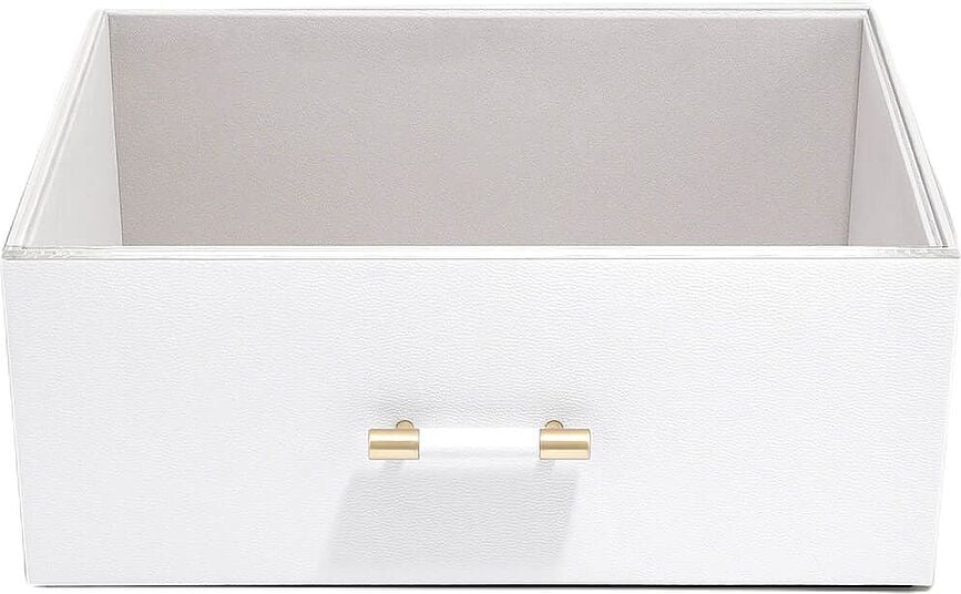 Stackers Handled Pebble Aufbewahrungsbox supersize weiß mit Acryldeckel