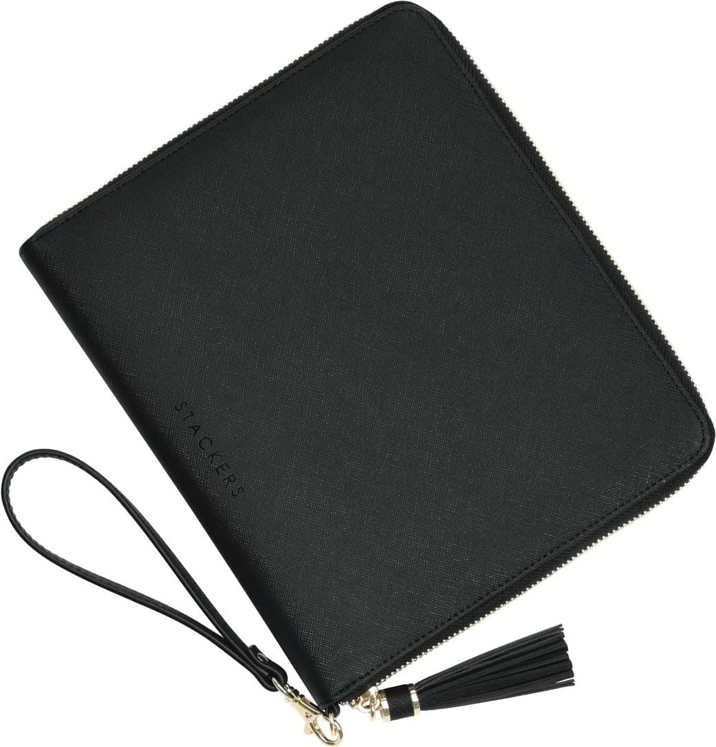 Stackers Handtasche für Dokumente und Handy schwarz
