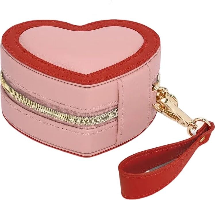 Stackers Heart Schmuck-Reisekästchen rosa