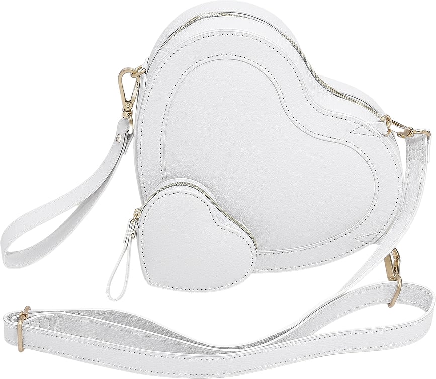 Stackers Heart Schultertasche weiß
