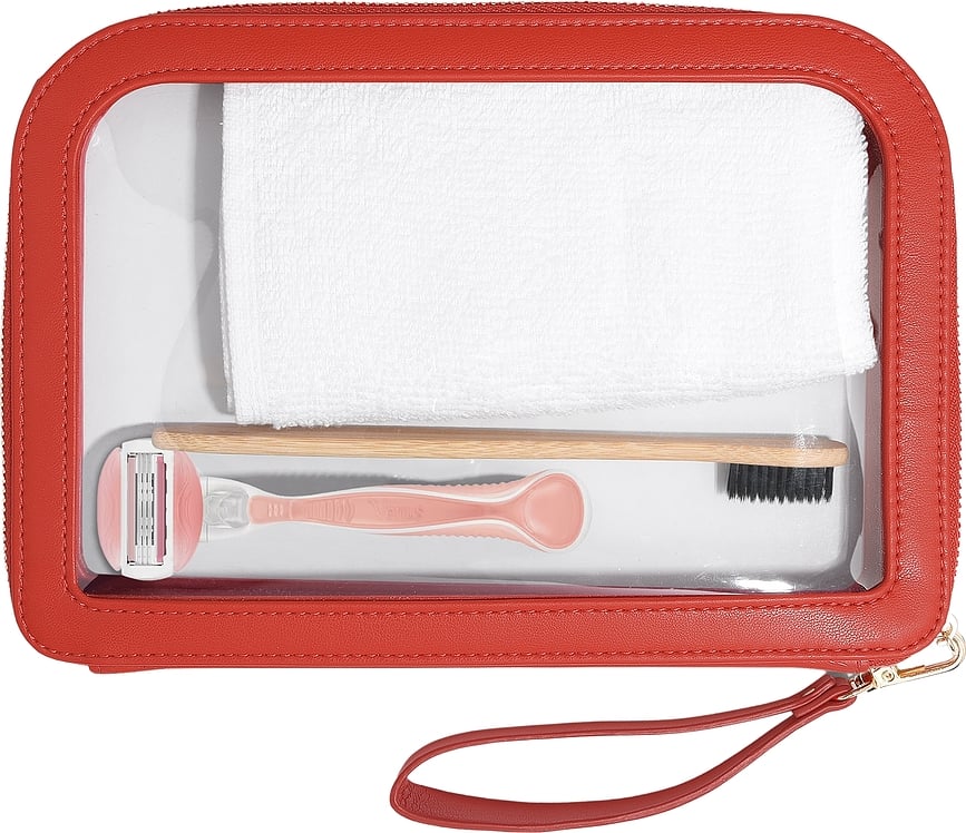 Stackers Heart Trousses de Toilette avec Pochette à Bijoux, rouges et roses, Set 3 pièces