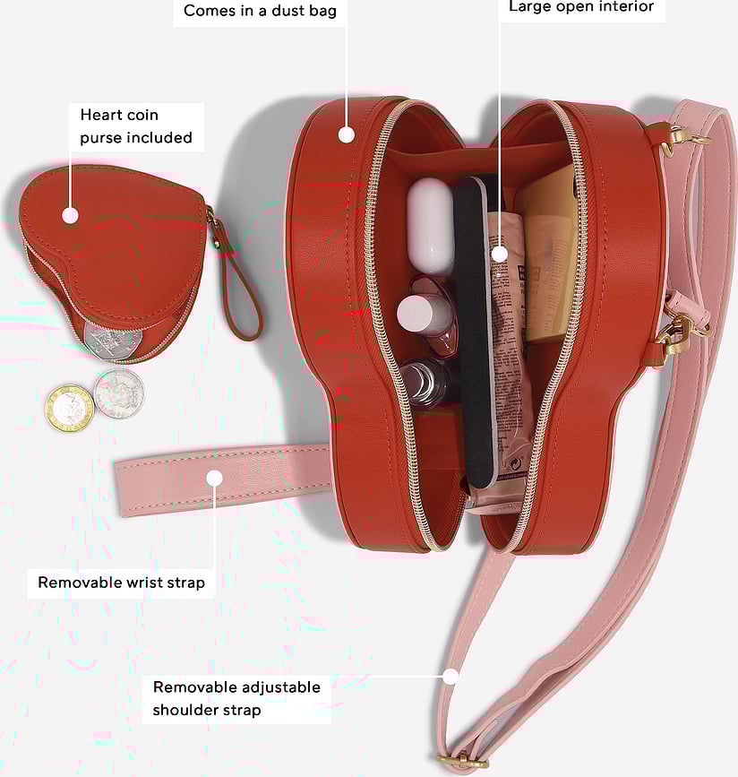 Stackers Heart Torba za rame bijela