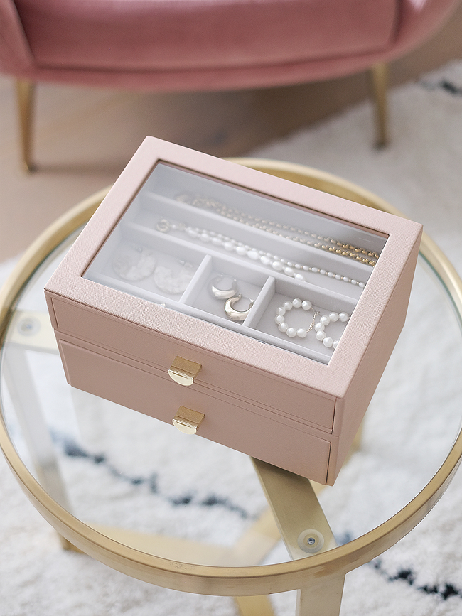 Stackers Jewellery box classic light beige with 2 drawers