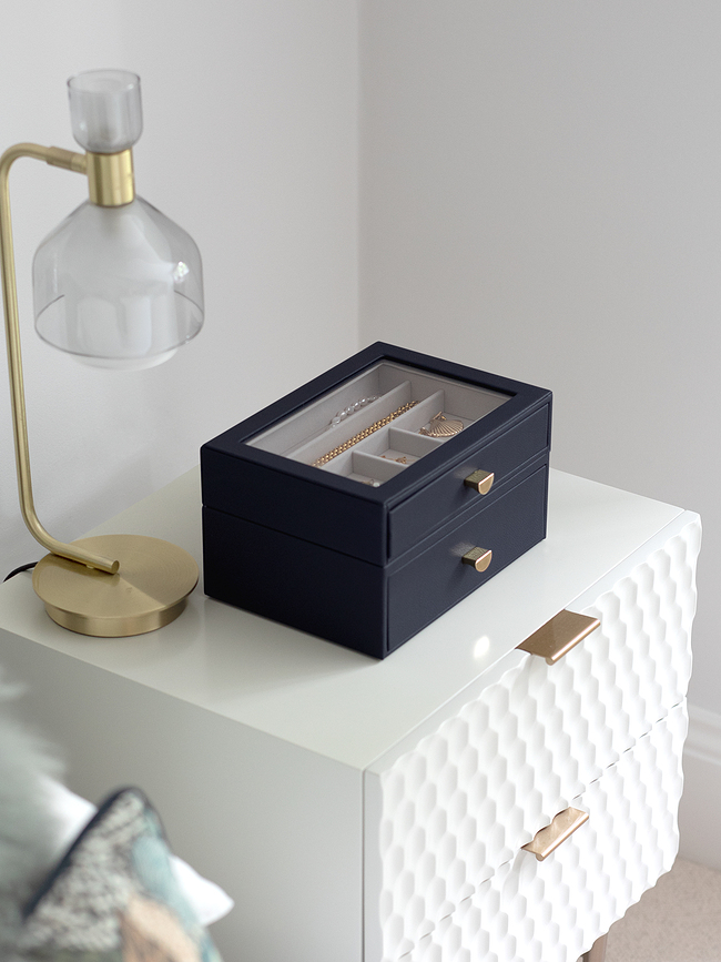 Stackers Jewellery box classic light beige with 2 drawers