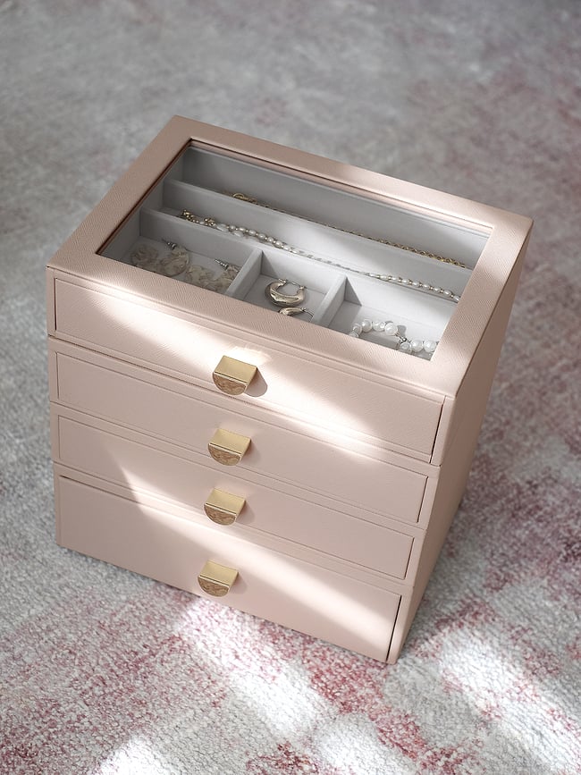 Stackers Jewellery box classic taupe with 4 drawers
