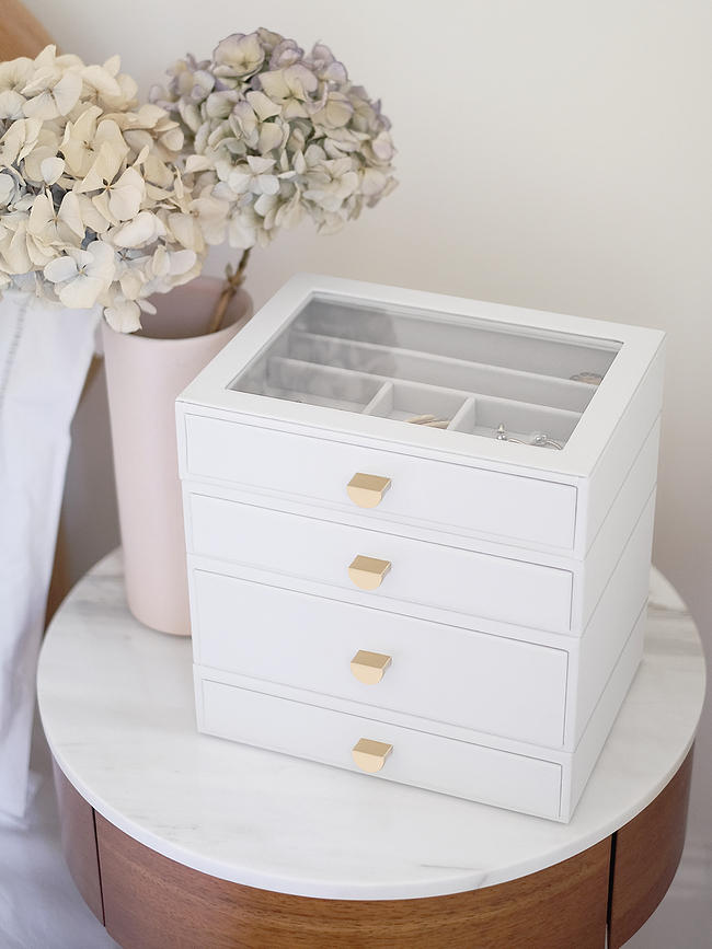 Stackers Jewellery box classic taupe with 4 drawers