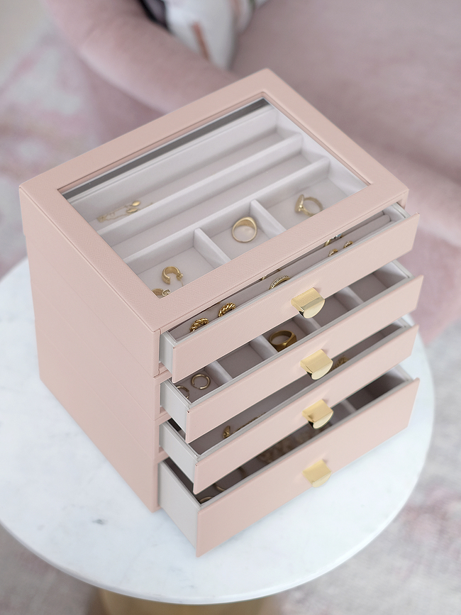 Stackers Jewellery box classic taupe with 4 drawers