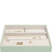 Stackers Jewelry box classic 4-chamber sage green