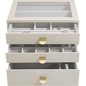 Stackers Jewelry box classic light beige with 3 drawers