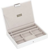 Stackers Jewelry box classic white and beige with lid
