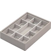 Stackers Jewelry box mini 11 compartment taupe