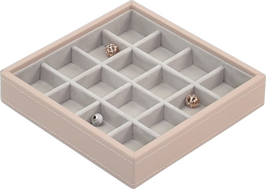 Stackers Κοσμηματοθήκη διπλή, για βραχιόλια και charms, ανοιχτό ροζ