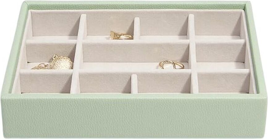 Stackers Κοσμηματοθήκη mini, με 11 θήκες, πράσινο φασκόμηλο