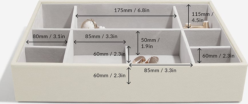 Stackers Κασσετίνα Κοσμημάτων τριπλή, supersize, taupe