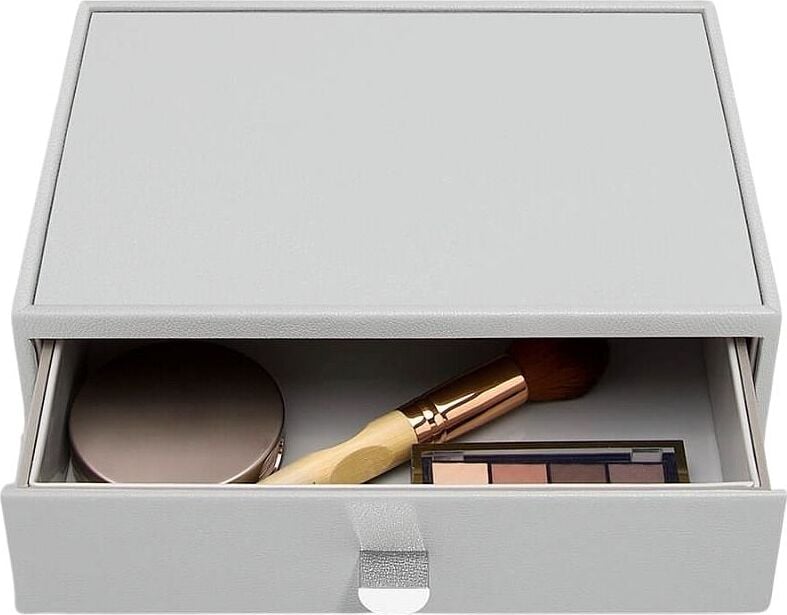 Stackers Kosmetik-Organizer Steingrau mit Schublade