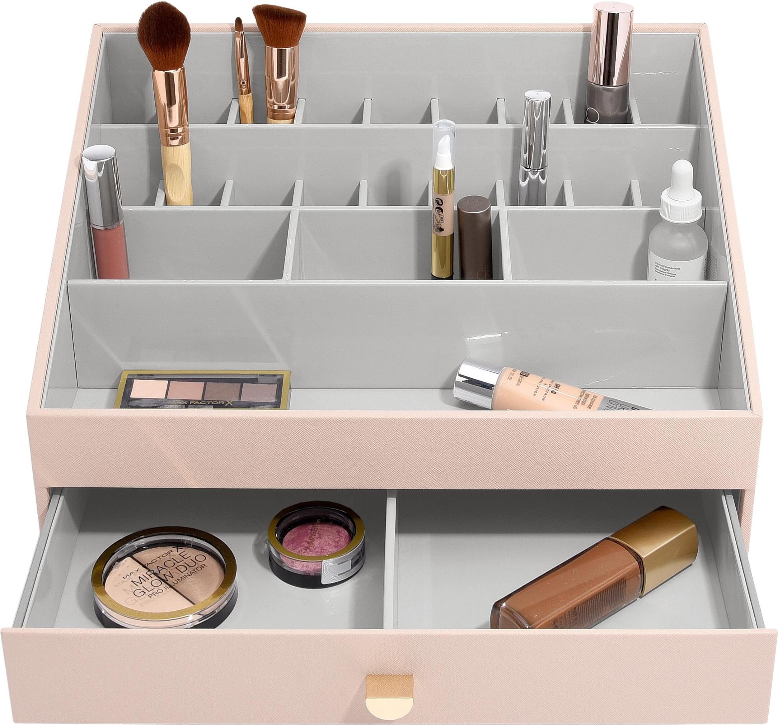 Stackers Kosmetik-Organizer supersize open rosa mit Schublade