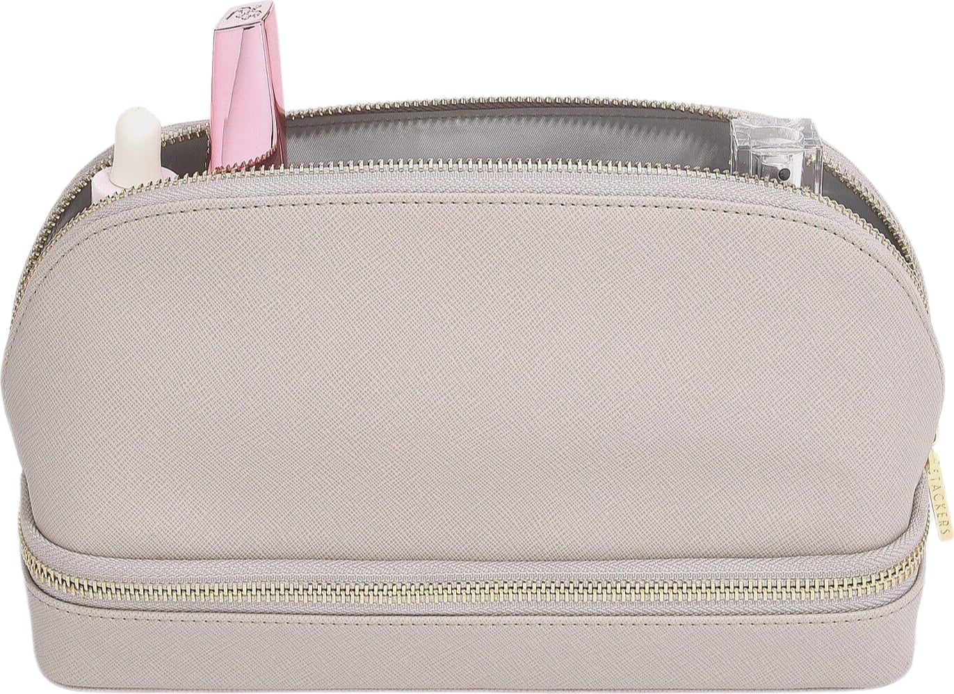 Stackers Kosmetiktasche taupe mit Platz für Schmuck