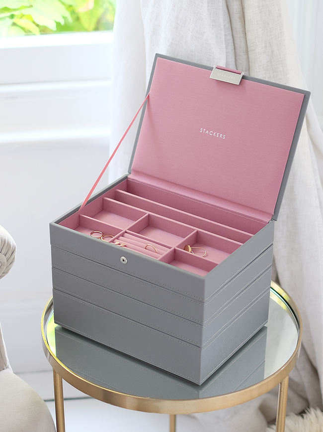 Stackers Θήκη Κοσμημάτων 4 επιπέδων, κλασική, taupe