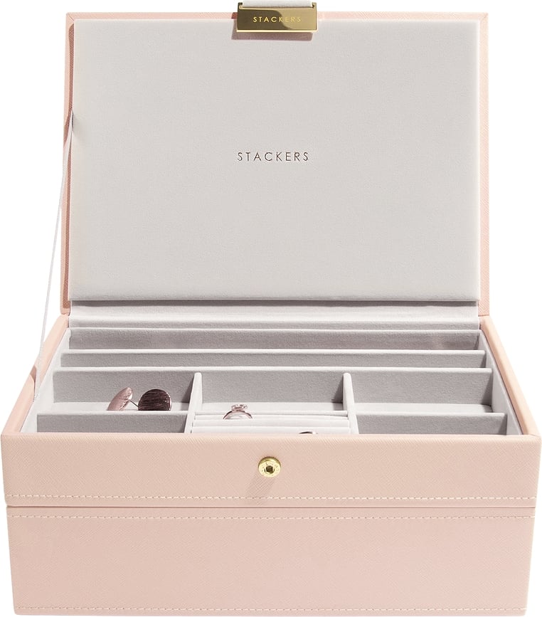 Stackers Κουτί Κοσμημάτων διπλό classic, ροζ-σαμπανιζέ