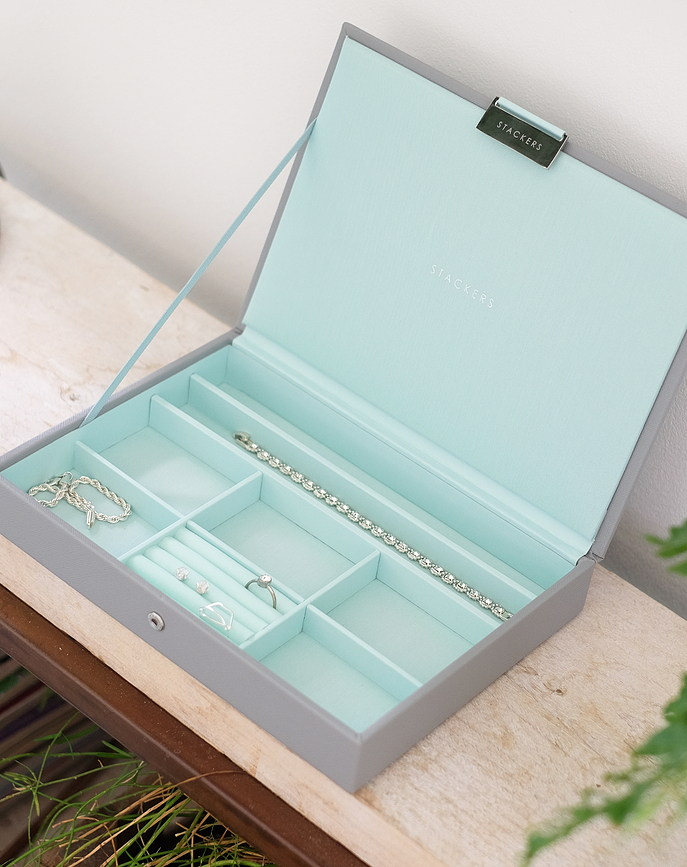 Stackers Κουτί Κοσμημάτων διπλό, κλασικό, taupe