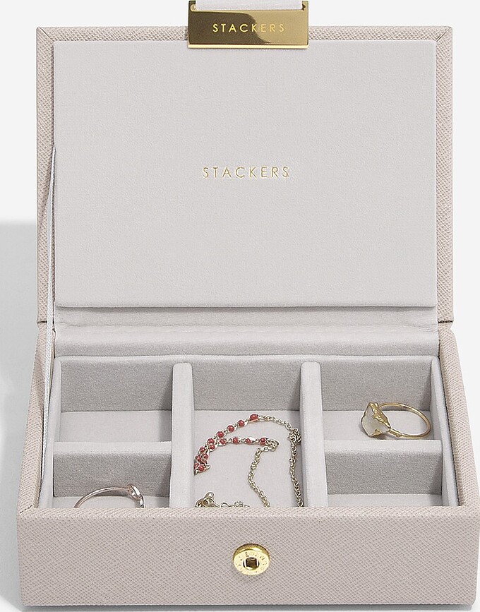 Stackers Θήκη Κοσμημάτων διπλή, micro, ανοιχτό μπεζ