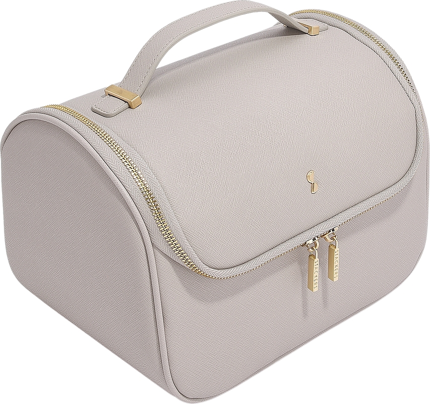 Stackers Kozmetična torbica z ogledalom, taupe