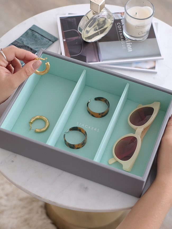 Stackers Kutija za nakit dvostruka klasična taupe