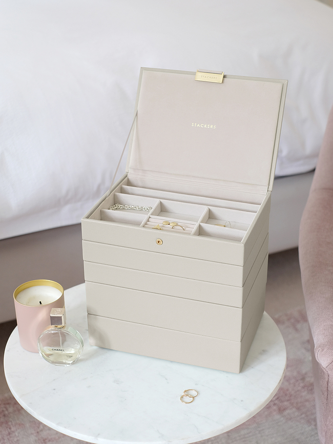 Stackers Kutija za nakit klasična taupe Set od 5 dijelova