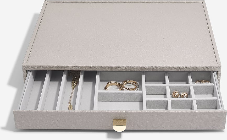 Stackers Kutija za Nakit supervelika s 3 ladice taupe